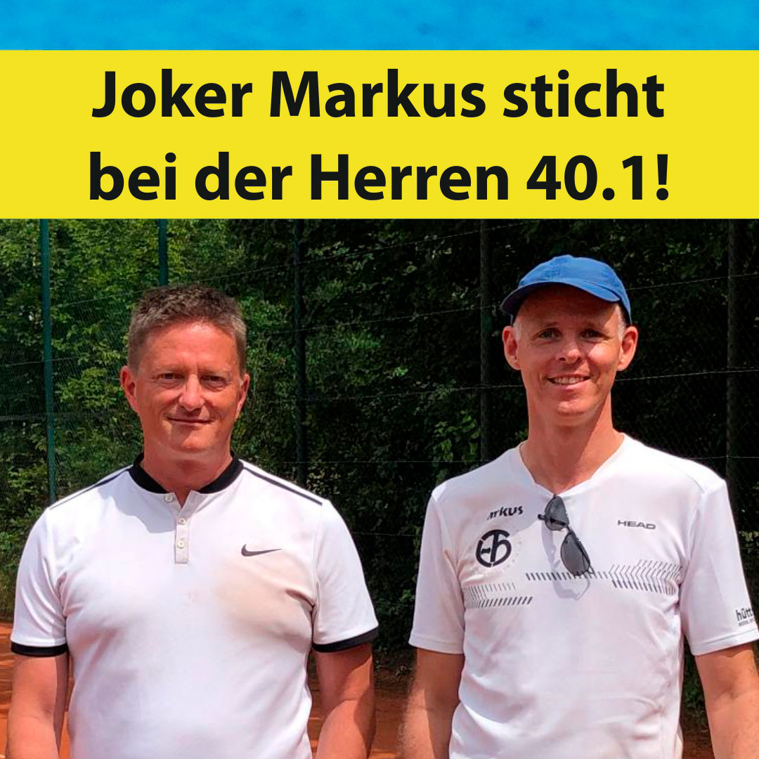 Joker Markus sticht bei der Herren 40.1