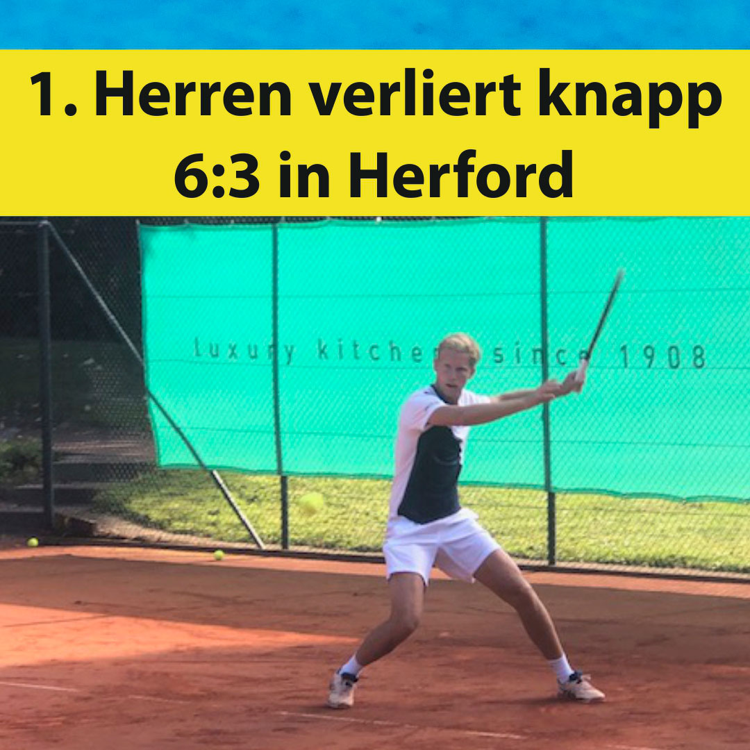 1. Herren verliert knapp 6:3 gegen Herford