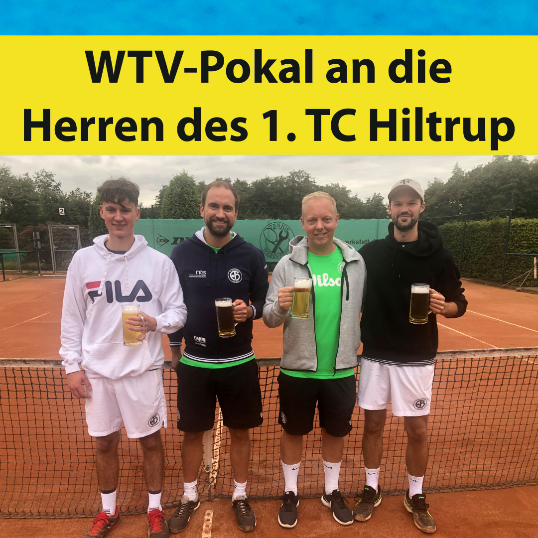 WTV-Pokal an die Herren des 1. TC Hiltrup