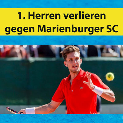 1. Herren verlieren unglücklich gegen Marienburger SC
