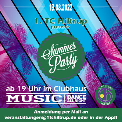 2. Summerparty am 13.08.2022