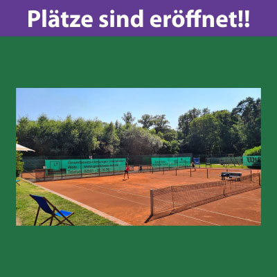 Plätze sind eröffnet