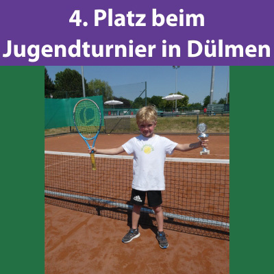 4. Platz beim Jugendturnier in Dülmen
