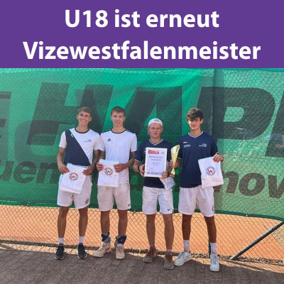 U18 ist erneut Vizewestfalenmeister